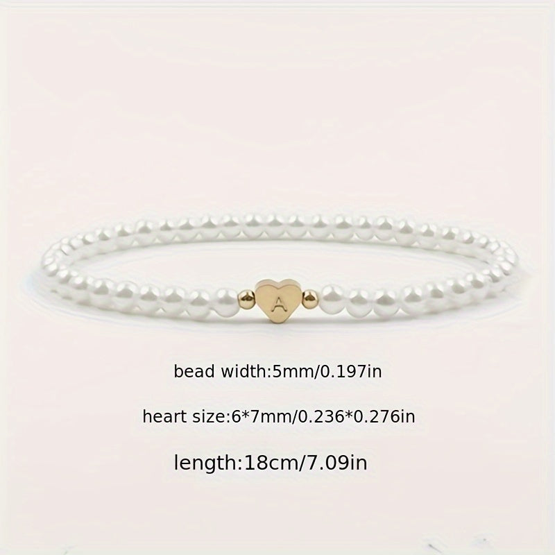 A-Z Heart Initial Bracelet