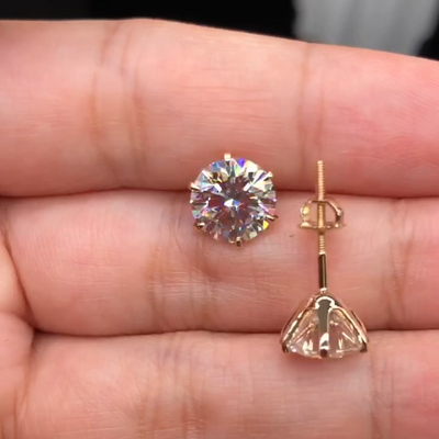 Chic White Gold Tera Earrings