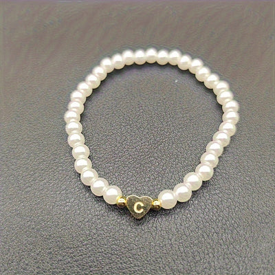 A-Z Heart Initial Bracelet