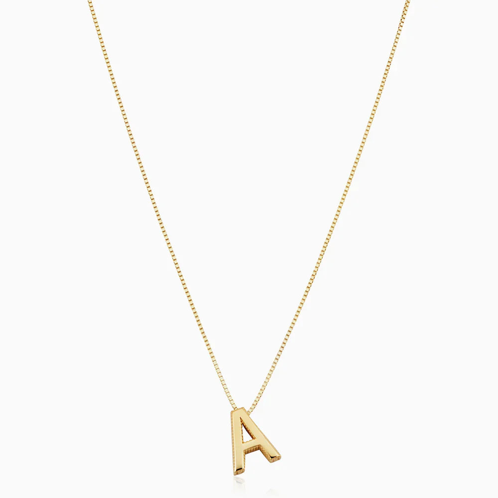 Love letter initial necklace