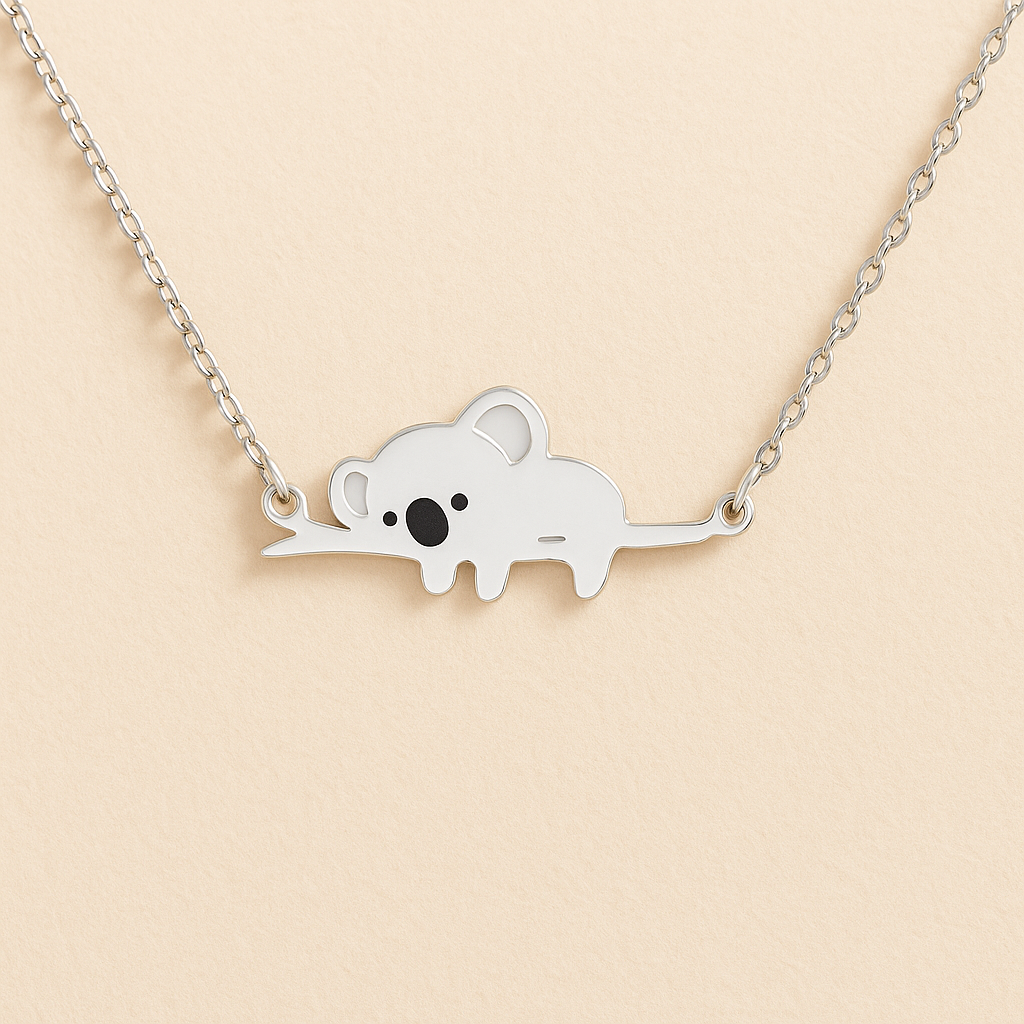 Silver Koala Necklace