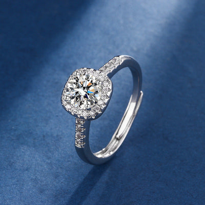 Exclusive White Gold Aria Square Radiant Jewellery Set