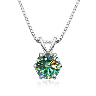 Elegant Moissanite Solitaire Necklace