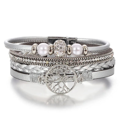 Tree of Life Rhinestone Bracelet