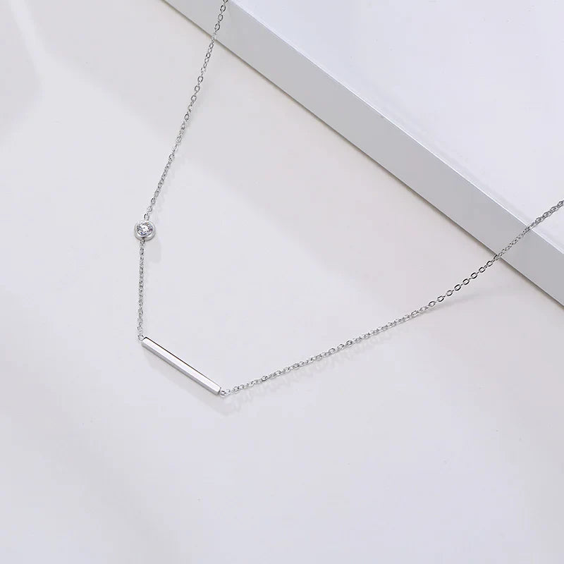 Radiant Sideways Cross Necklace
