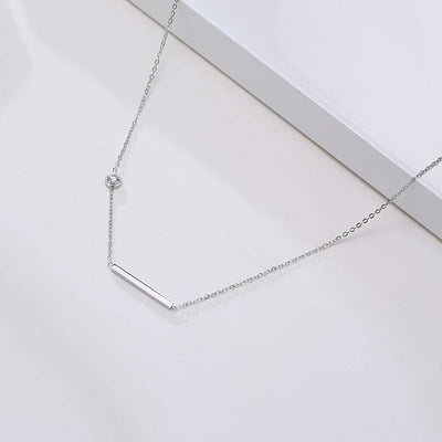 Radiant Sideways Cross Necklace