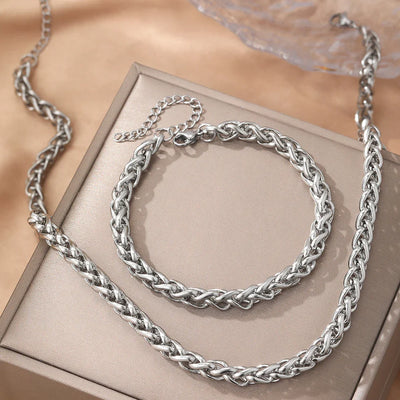 Chic Stainless Steel Chain Set