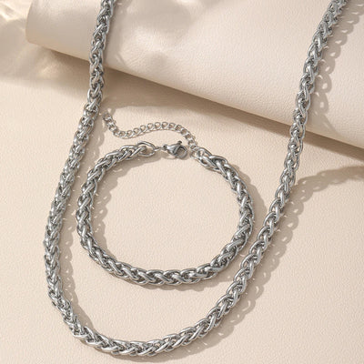 Chic Stainless Steel Chain Set