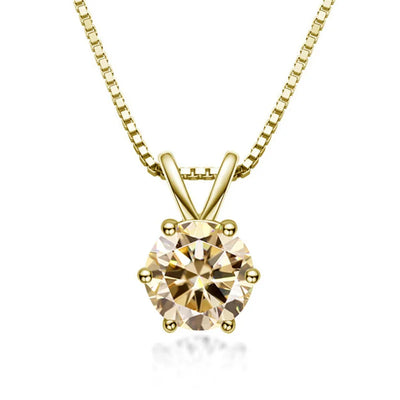 Elegant Moissanite Solitaire Necklace