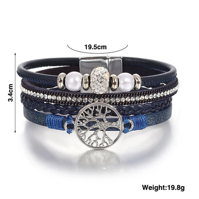 Tree of Life Rhinestone Bracelet