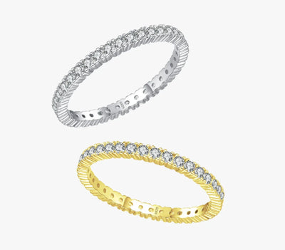 Shining Minimalist Eternity Ring
