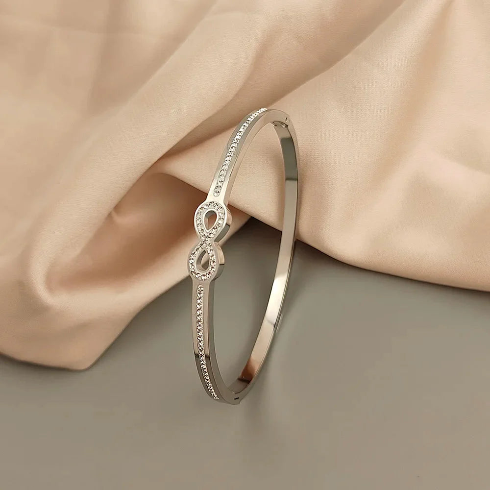 Exclusive Crystal Infinity Bangle