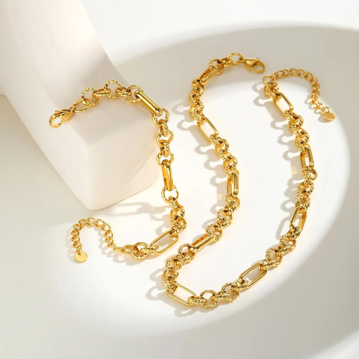 Antique Gold-Plated Chain Set