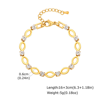 Exclusive Oval Link Zirconia Set