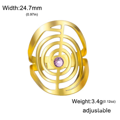 Spiral Gem Ring