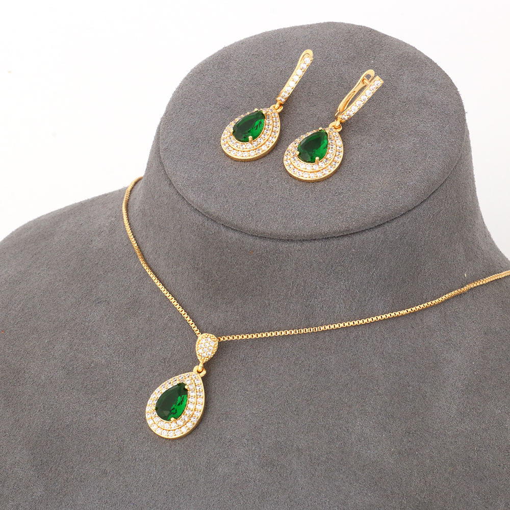 Green Gold Jewellery Set