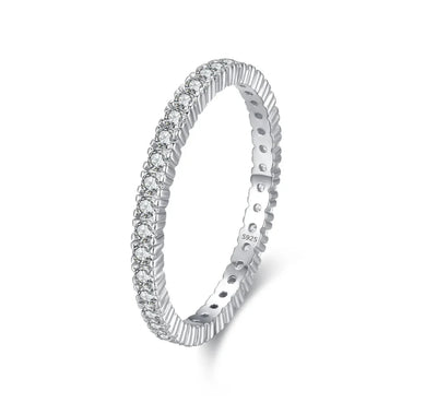 Shining Minimalist Eternity Ring