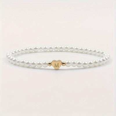 A-Z Heart Initial Bracelet