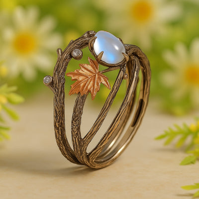 Radiant Lunar Moonstone Ring
